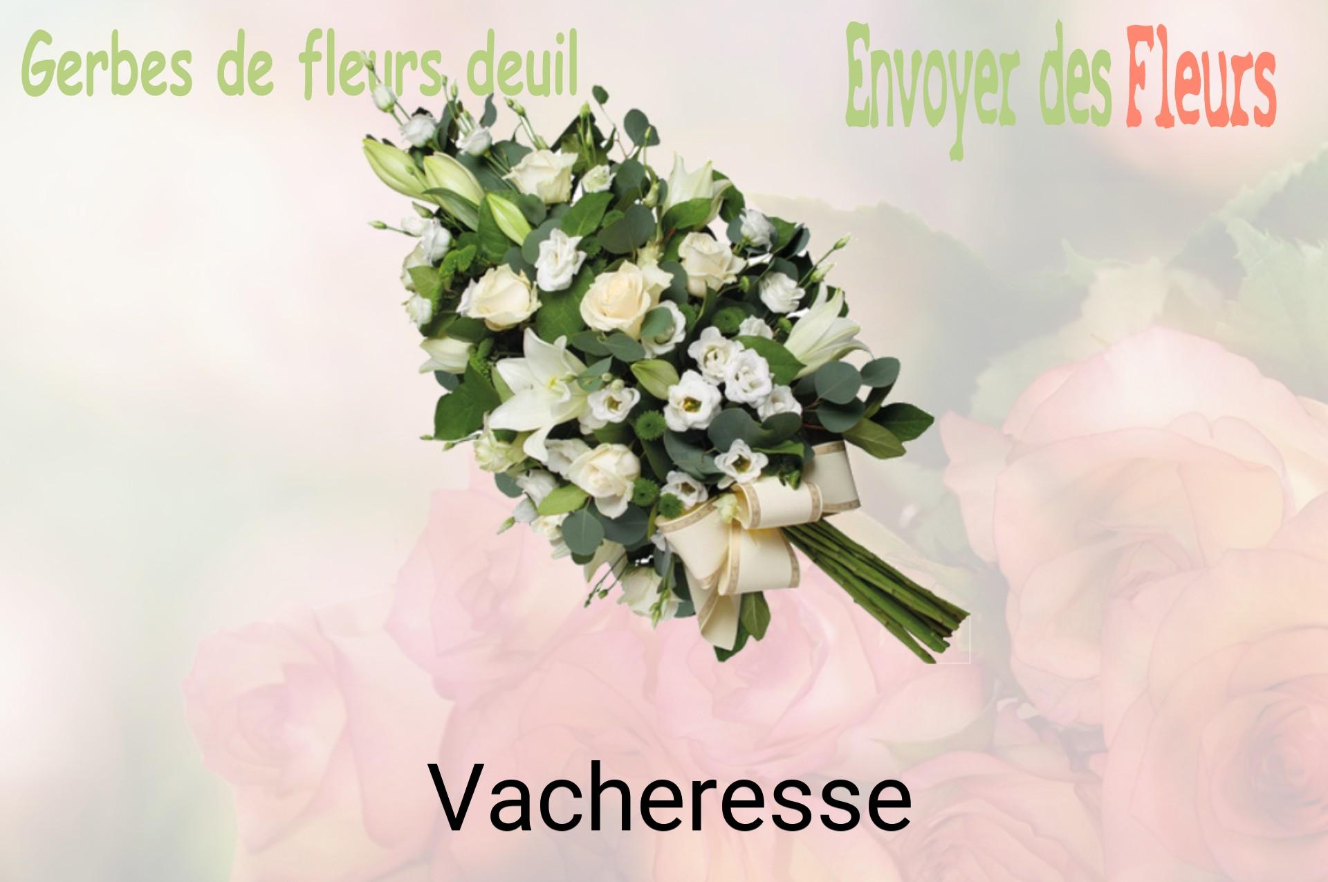 Gerbe de fleurs de deuil livrée à Vacheresse